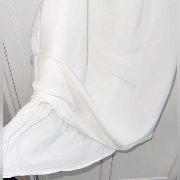 Tommy Bahama St. Lucia Off Shoulder Dress Linen White Sz XL Beachy Coastal - Picture 8 of 16